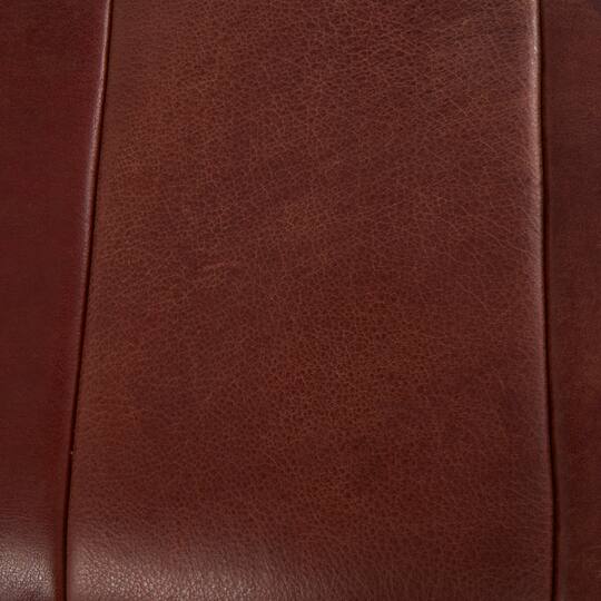 4ft. Brown Leather Upholstered Bench